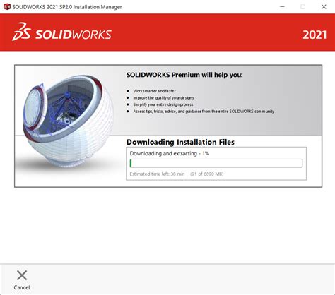 SOLIDWORKS Installation Manager Download Folder.